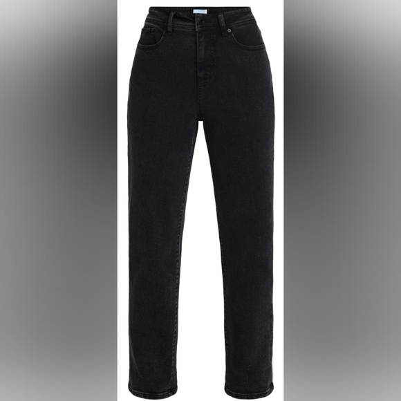 Time and Tru Women's High Rise Relaxed Boyfriend Jeans, 26" Inseam, Size 14 - Picture 4 of 6